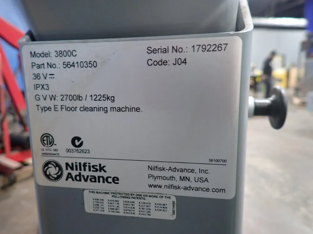 Wilfisk Advance Electric Floor Scrubber - 3800c