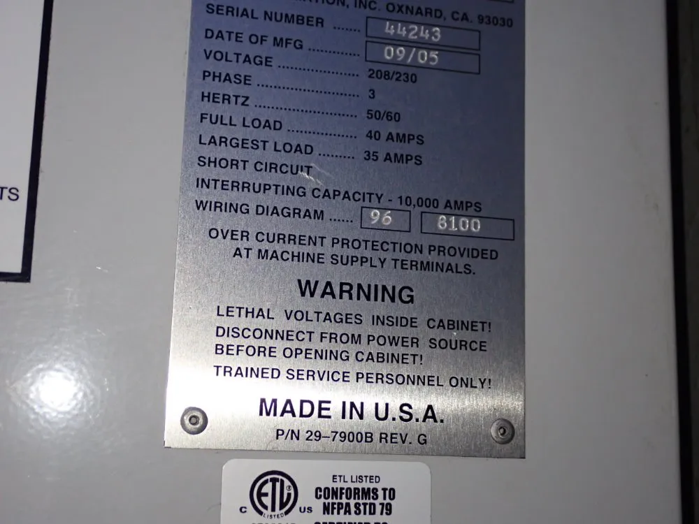 Haas 28" X 64" Cnc Vmc - Vf-6b/40