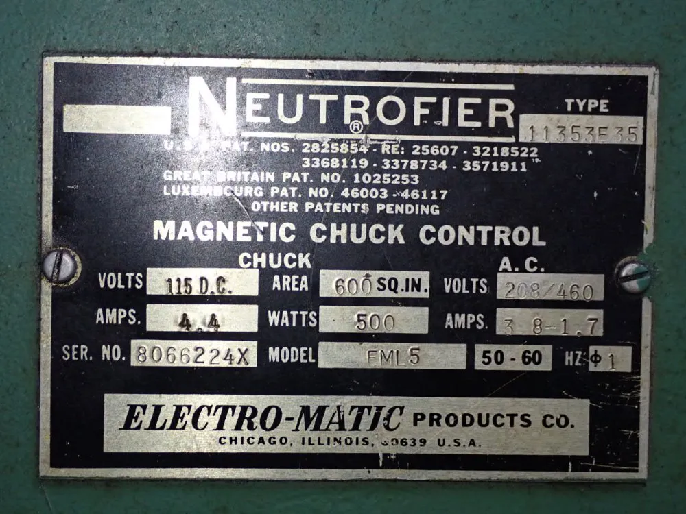 Thompson-grinder 16" X 30" Surface Grinder