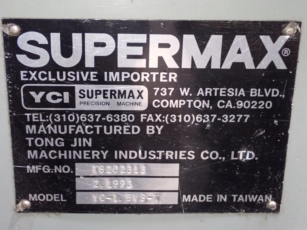 Yci 9" X 49" Vertical Mill - Yc-1.5vs-t