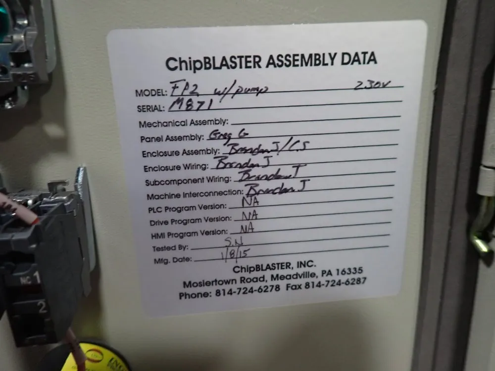 Chip Blaster - Fp2/w Pump