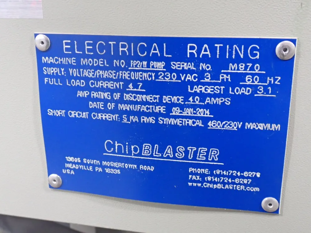 Chip Blaster - Fp2/w Pump