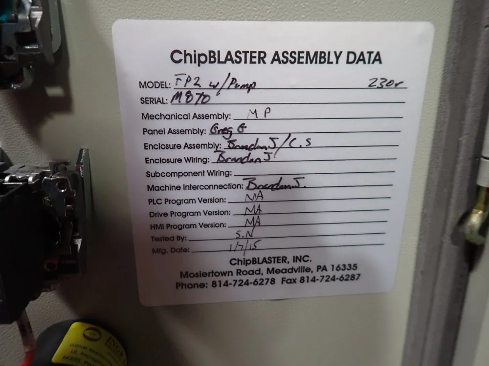 Chip Blaster - Fp2/w Pump