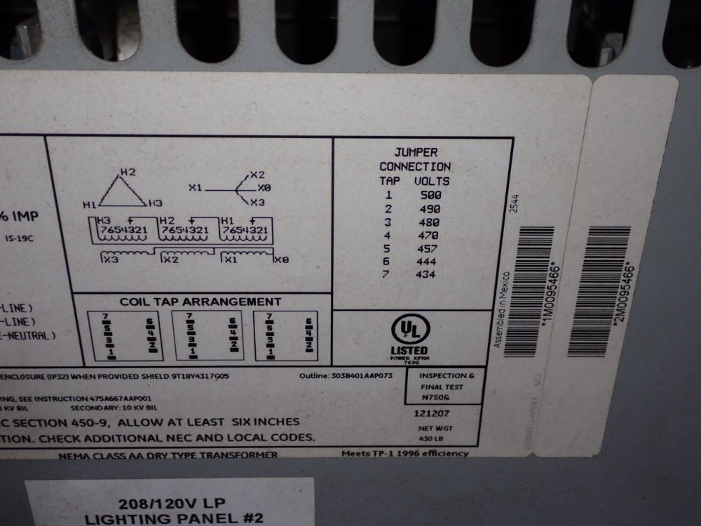 General Electric 45 Kva Transformer - 9t83b3873