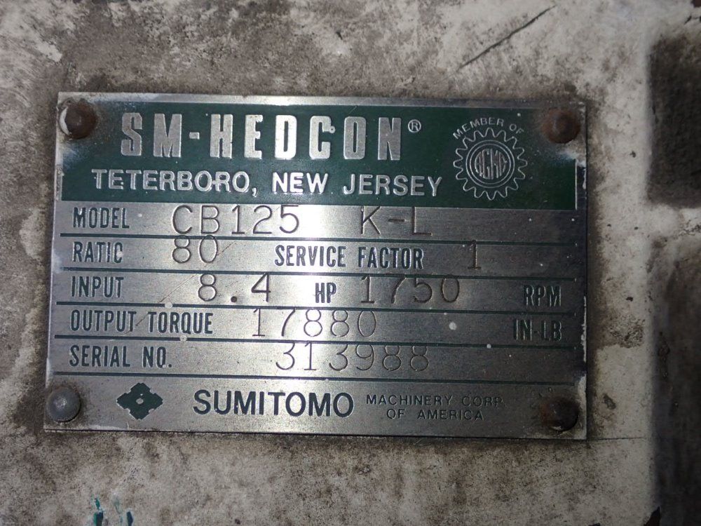 Sumitomo 80 Ratio Gear Reducer - Cb125 K-l