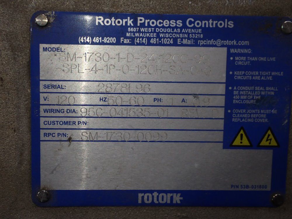 Retork Process Gear Reducer - Sm-1730-1-d-24/1200-90-spl-4-1p-0-120h-sa-0-0