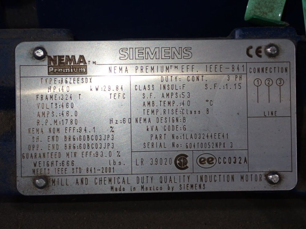 Siemens 40 Hp Motor - R6zeesdx