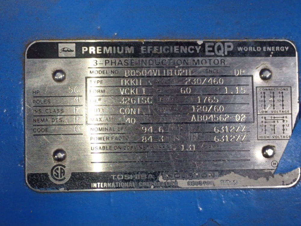 Toshiba 50 Hp Motor - B0504vlh1u2h