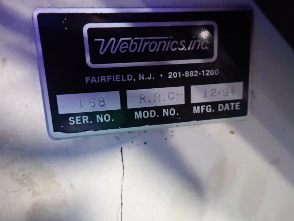 Webtronics 40" Industrial Slitter Rewinder Machine - R.r.c