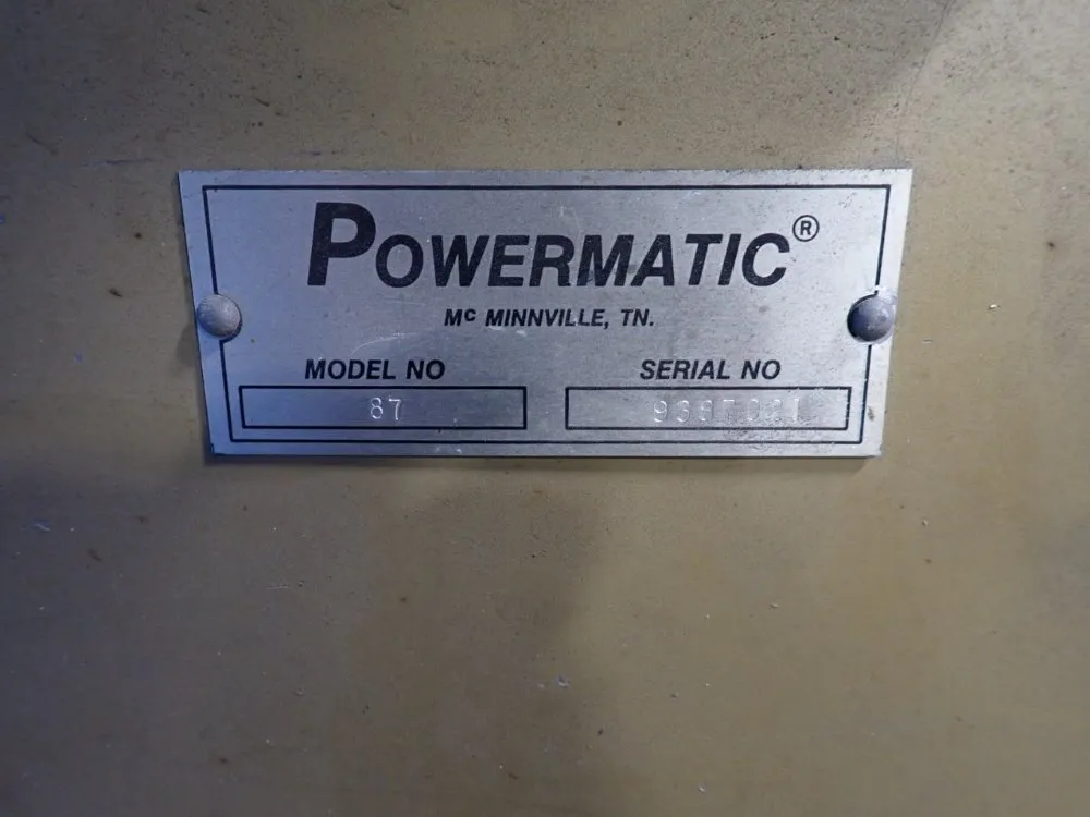 Powermatic 20" Throat Vertical Band Saw - 87