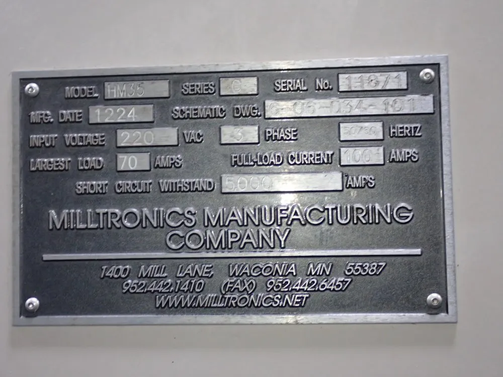 Milltronics 26" X 59" Cnc Hmc - Hm35