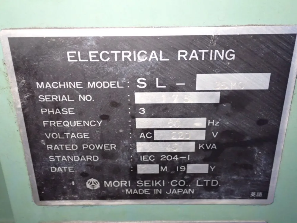 Mori Seiki Cnc Lathe - Sl-35mc
