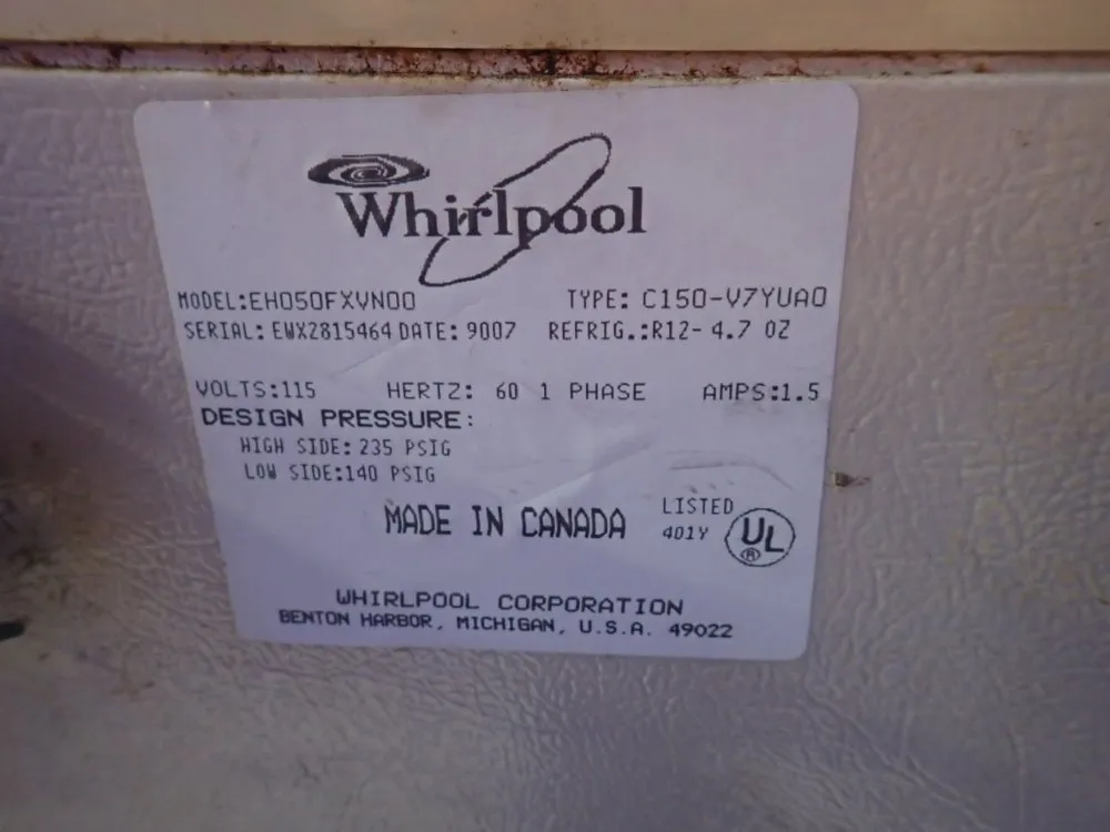 Whirlpool Deep Freezer - Eh050fxndo