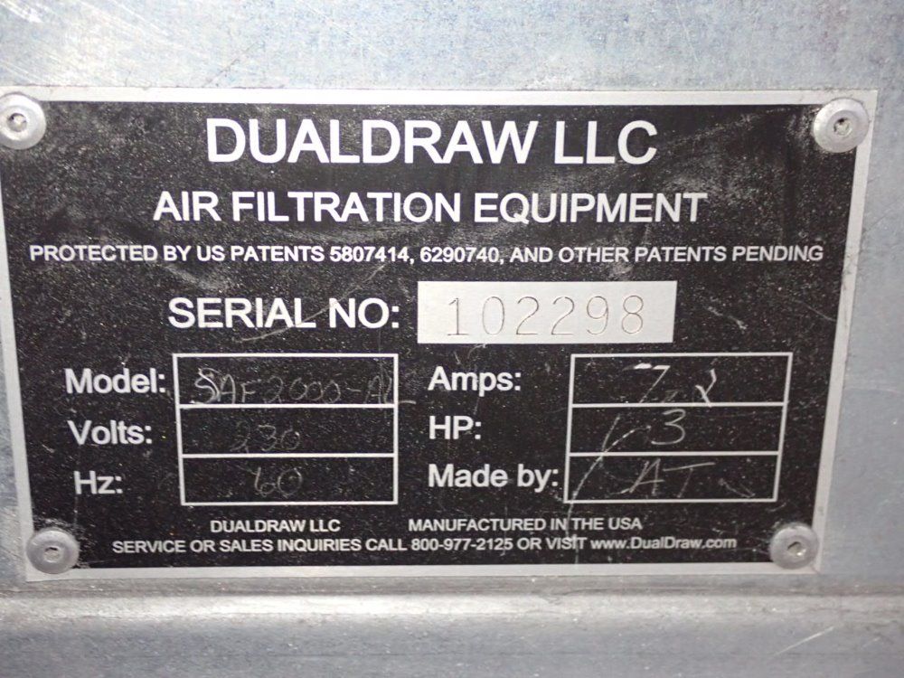 Dualdrum / Cincinnati 3 Hp Dust Collector - Hdbi-120