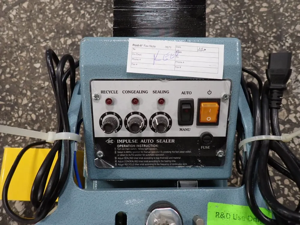 American International Electric Inc 12" Impulse Foot Sealer - Aie-310fda