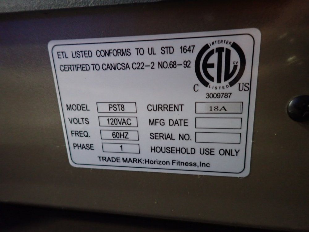 Horizon Fitness 400 Lbs Treadmill - Pst8