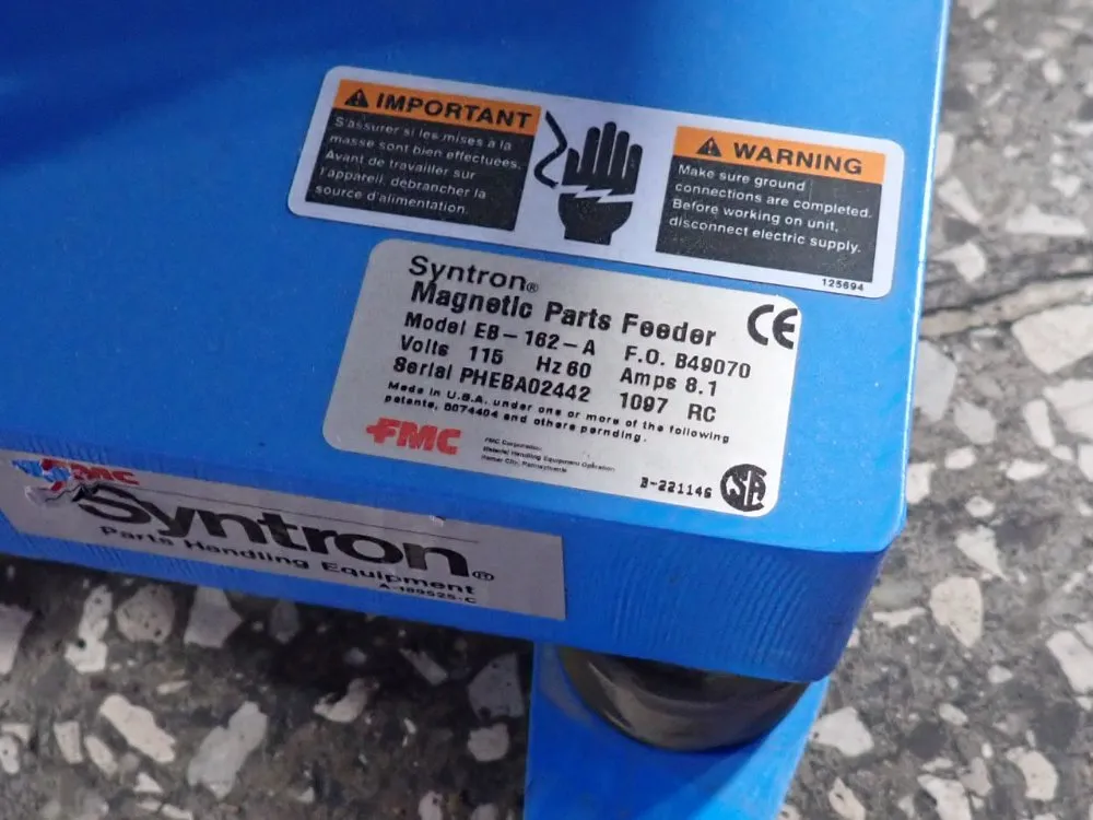 Fmc 22" Magnetic Parts Feeder - Eb-162-a