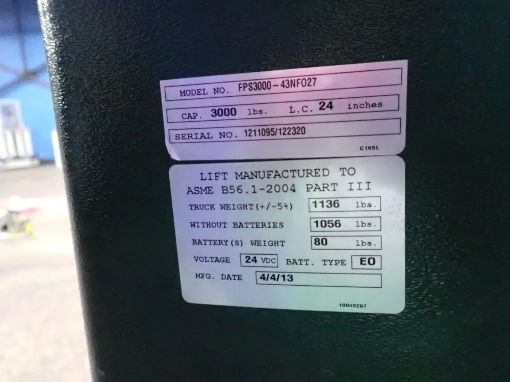 Southworth 3000 Lbs Walk Behind Lift - Fp53000-43nf027