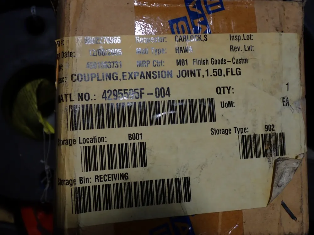 Mercer Rubber Rubber Expansion Joint