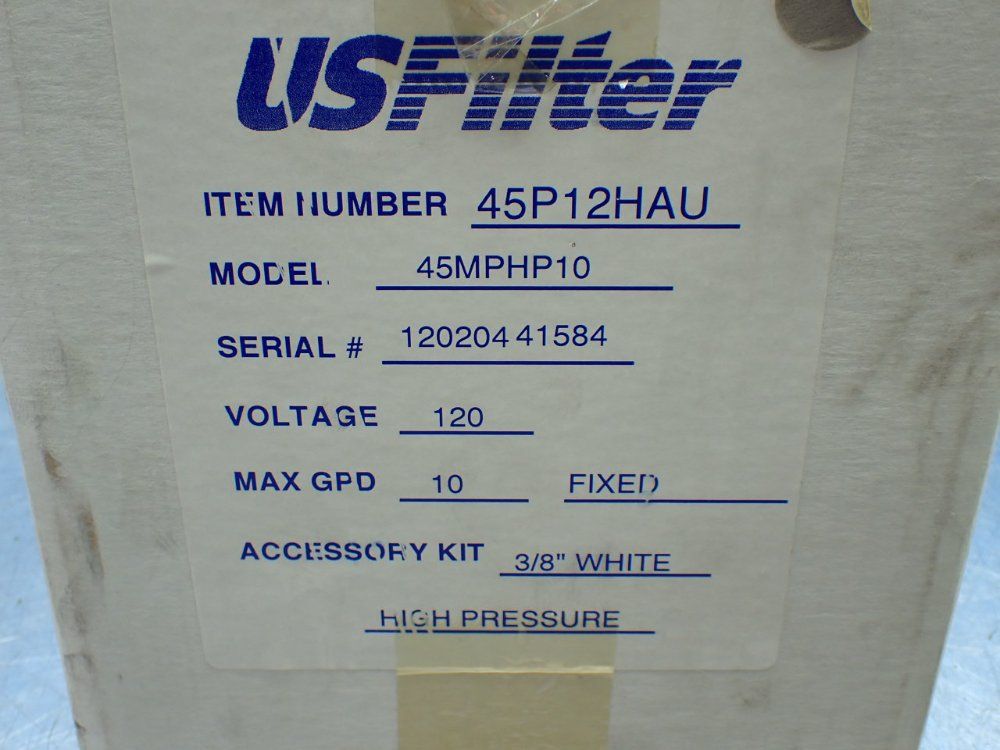 Us Filter 10gpd Metering Pump - 45p12hau