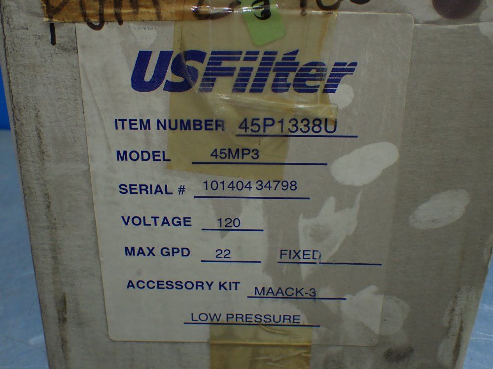 Us Filter 22gpd Metering Pump - 45p1338u
