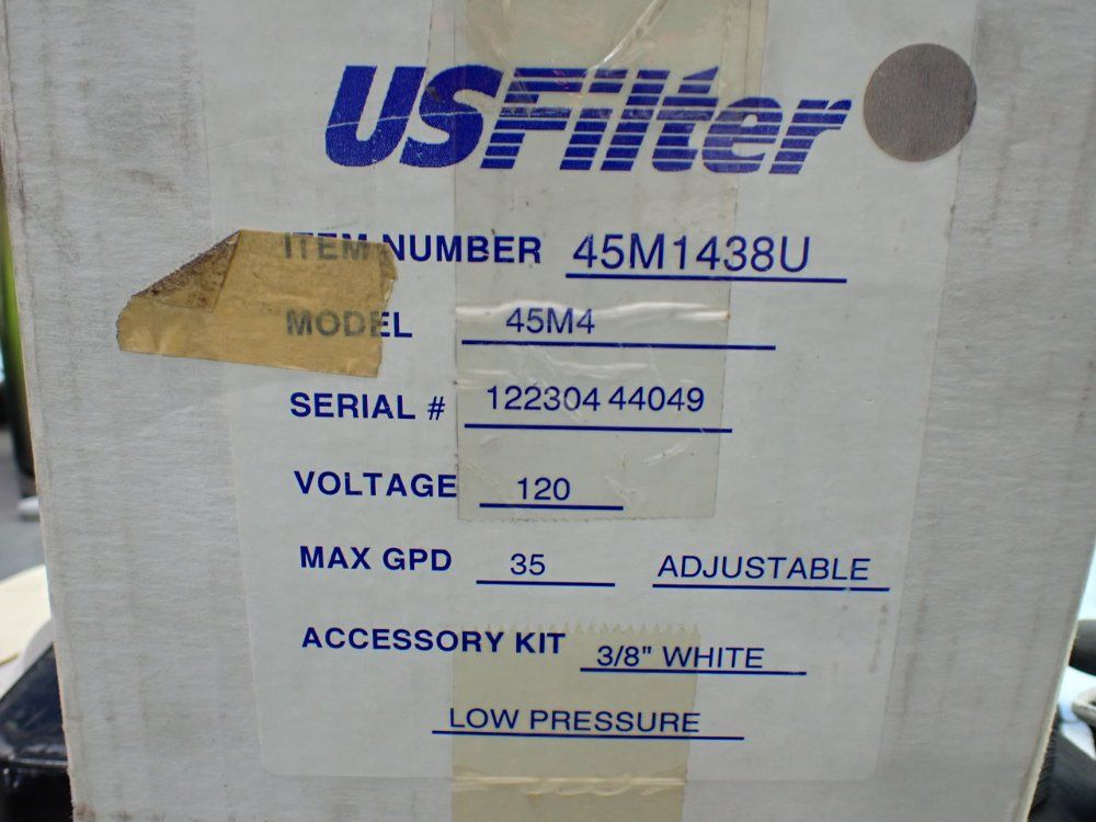 Us Filter 35gpd Metering Pump - 45m4