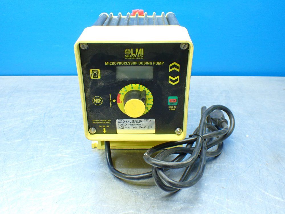 Lmi 4.5gph 50psi Chemical Metering Pump - B931-368si