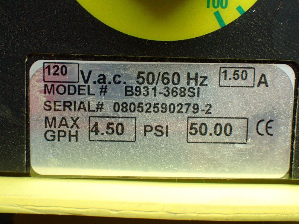 Lmi 4.5gph 50psi Chemical Metering Pump - B931-368si