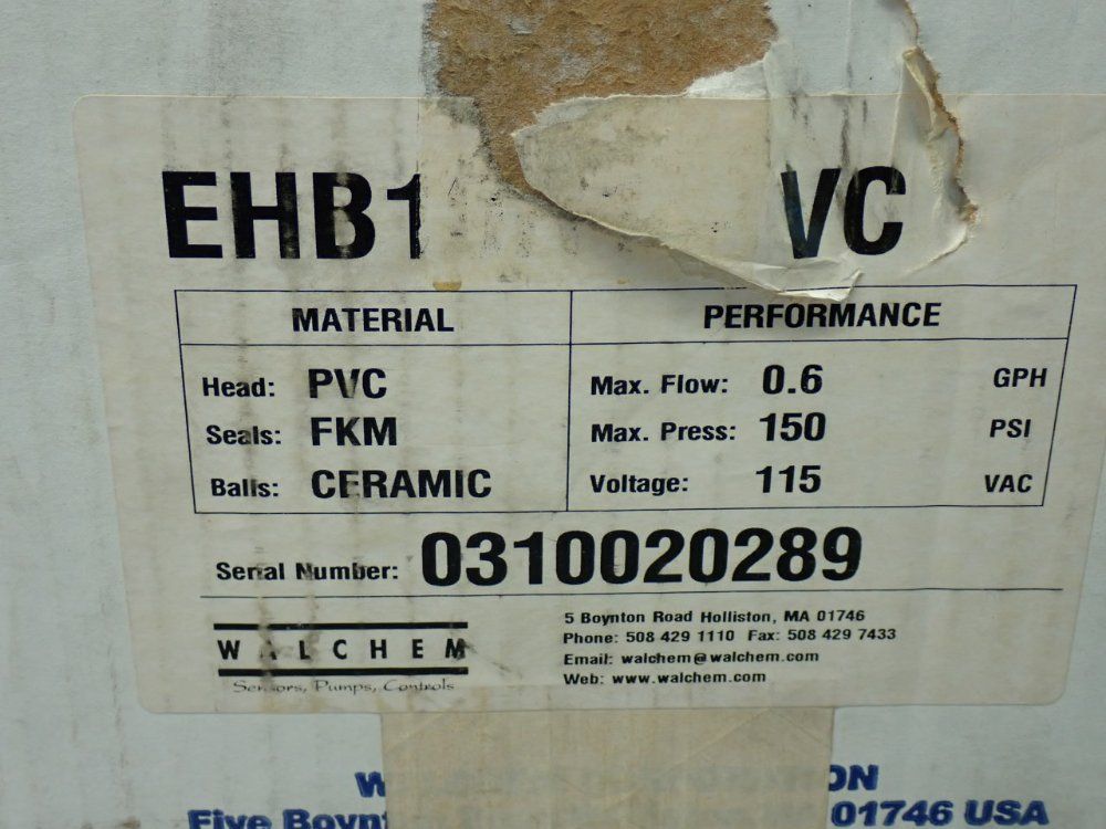 Iawaki 0.6gph Metering Pump - Ehb10r1-vc