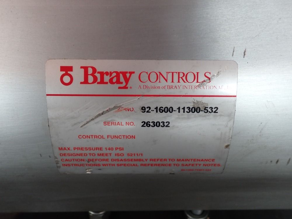 Bray Controls Pneumatic Actuator - 92-1600-11300-532