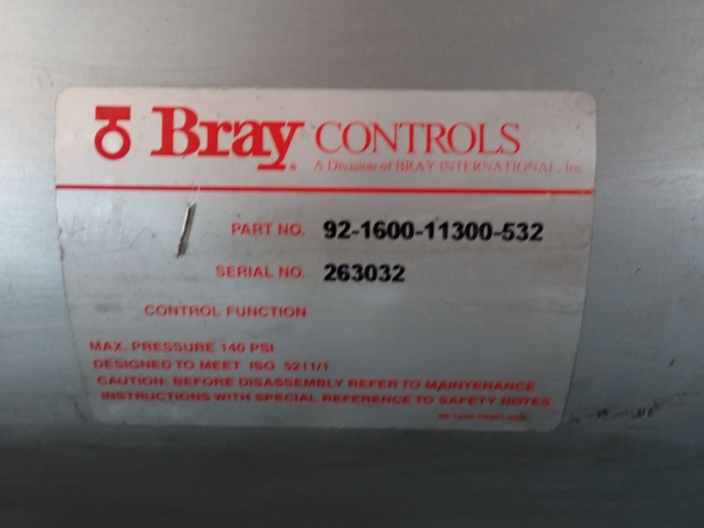 Bray Controls Pneumatic Actuator - 92-1600-11300-532