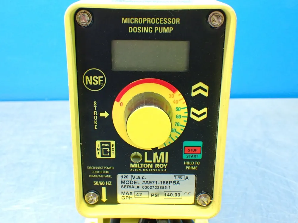 Lmi Milton Roy 0.42gph 140psi Metering Pump - A971-156pba