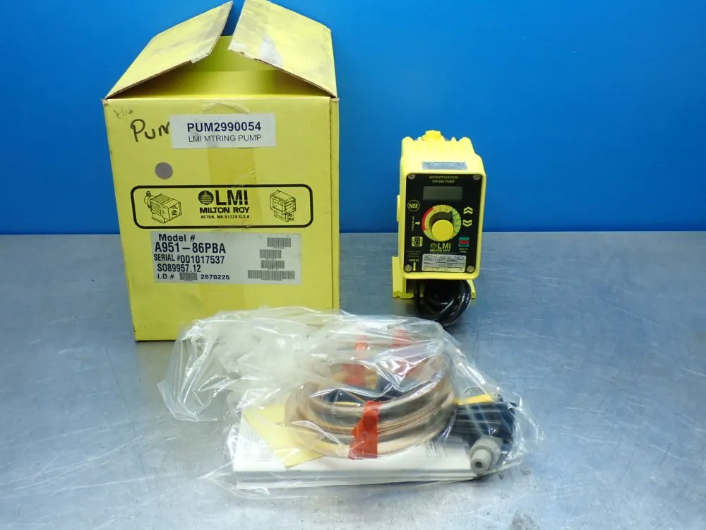 Lmi Milton Roy 1gph 110psi Metering Pump - A951-86bpa