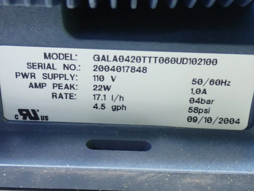 Prominent 4.5gph 17.1 L/h Metering Pump - Gala0420ttt060ud102100