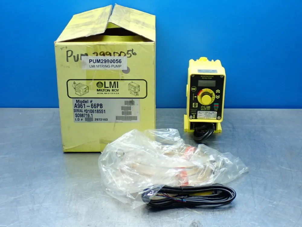 Lmi Milton Roy 2gph 50psi Metering Pump - A961-66pb