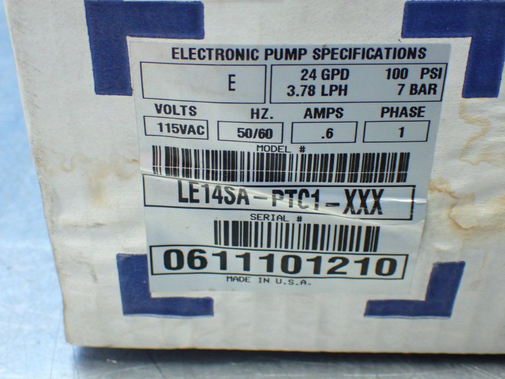 Pulsafeeder 24gpd 3.78lph Metering Pump - Le14sa-ptc1-xxx