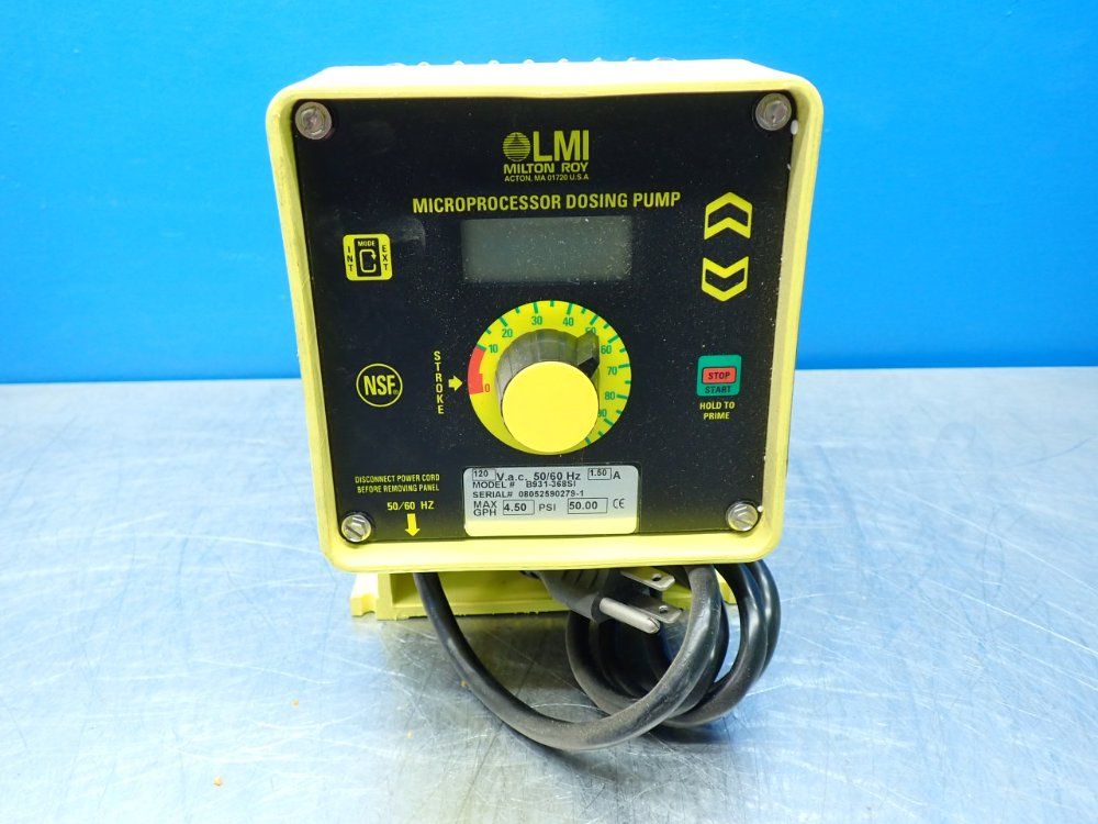 Lmi Milton Roy 4.5gph 50psi Metering Pump - B931-368si