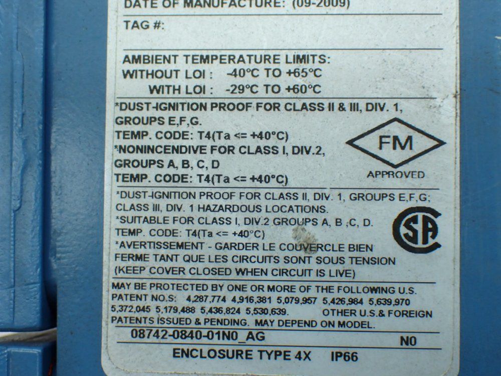 Rosemount 8712esr1a1n0m4, Magnetic Flow Meter Transmitter - 8712esr1a1n0m4