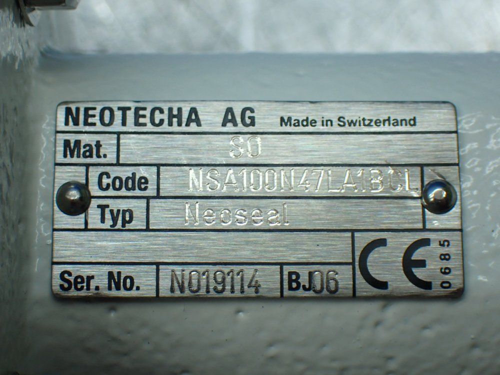 Neotecha Ag 4" Butterfly Valve. - Nsa100n47la1bcl