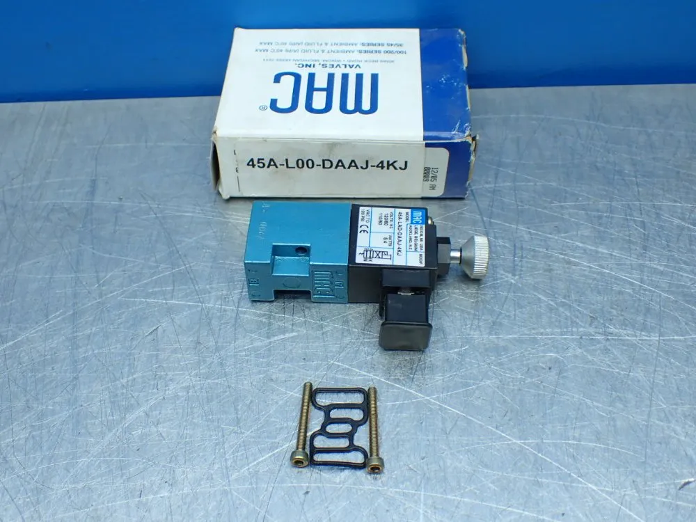 Mac Valves Vac - 120psi Pneumatic Solenoid Valve - 45a-lad-daaj-4kj
