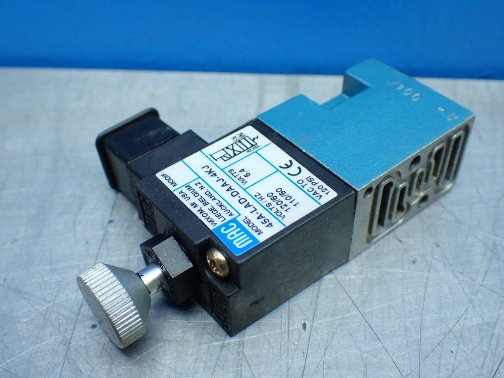 Mac Valves Vac - 120psi Pneumatic Solenoid Valve - 45a-lad-daaj-4kj
