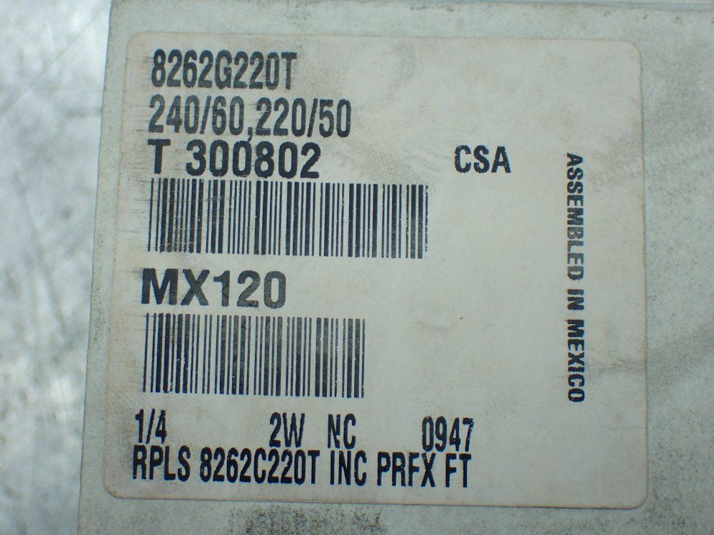 Asco 1/4"pipe Redhat Solenoid Valve - 8262g220t