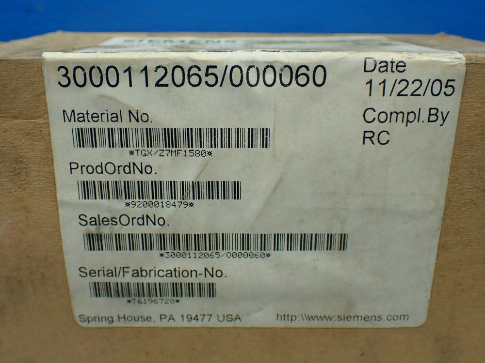 Siemens 0-2000psi Differential Pressure Transmitter. - 7mf1580-1gc20