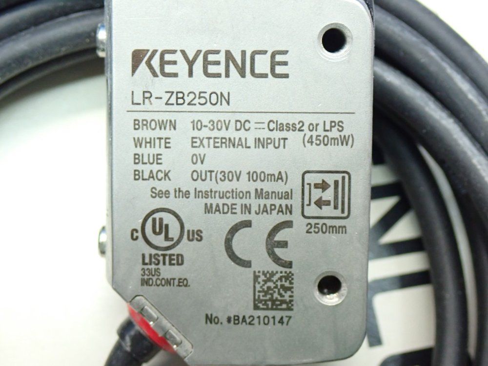 Keyence Lr-z Series Self-contained Cmos Laser Sensor - Lr-zb250n