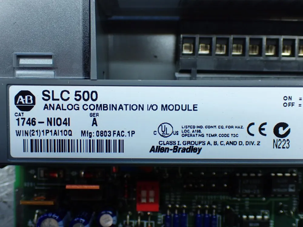 Allen-bradley Slc 500 Combination I/o Module - 1746-ni04i