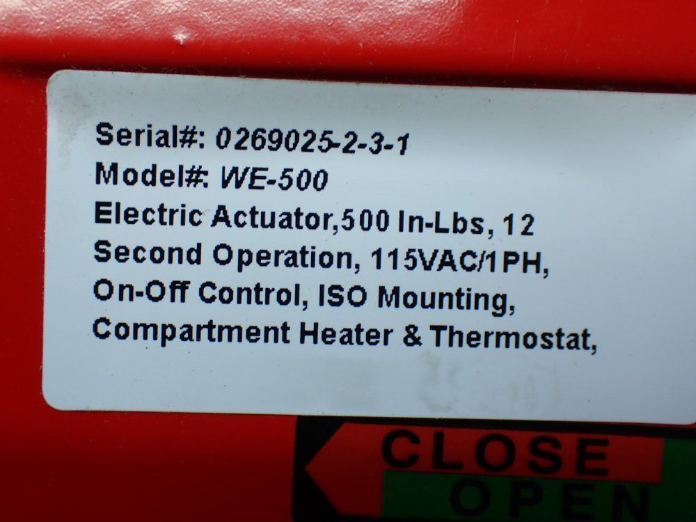Triac Controls 530 In-lbs Torque Electronic Valve Actuator - We-500