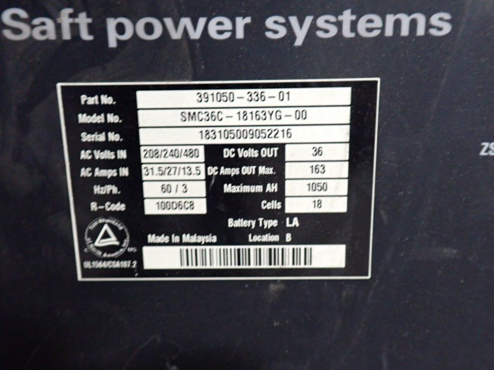 36v/1050ah Battery Charger - Smc36c-18163yg-00