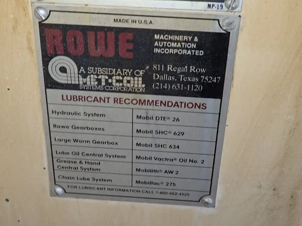 Rowe Machinery & Manufacturing Co Inc 10000 Lbs Coil Reel - 10020 Dsv