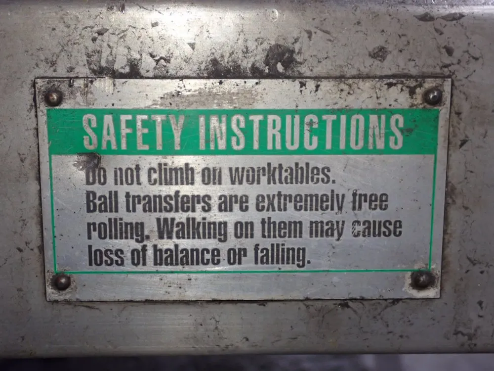 60" X 117" Ball Transfer Table