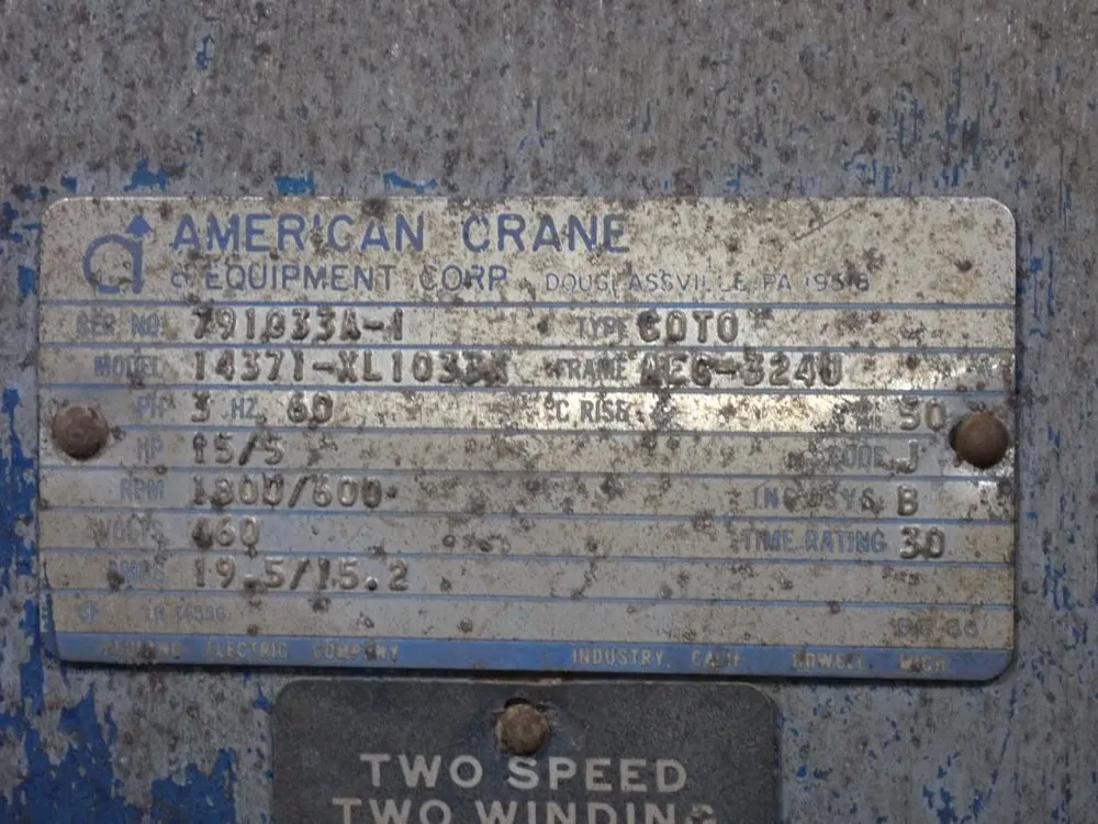 Munck 10 Ton Dual Cable Hoist